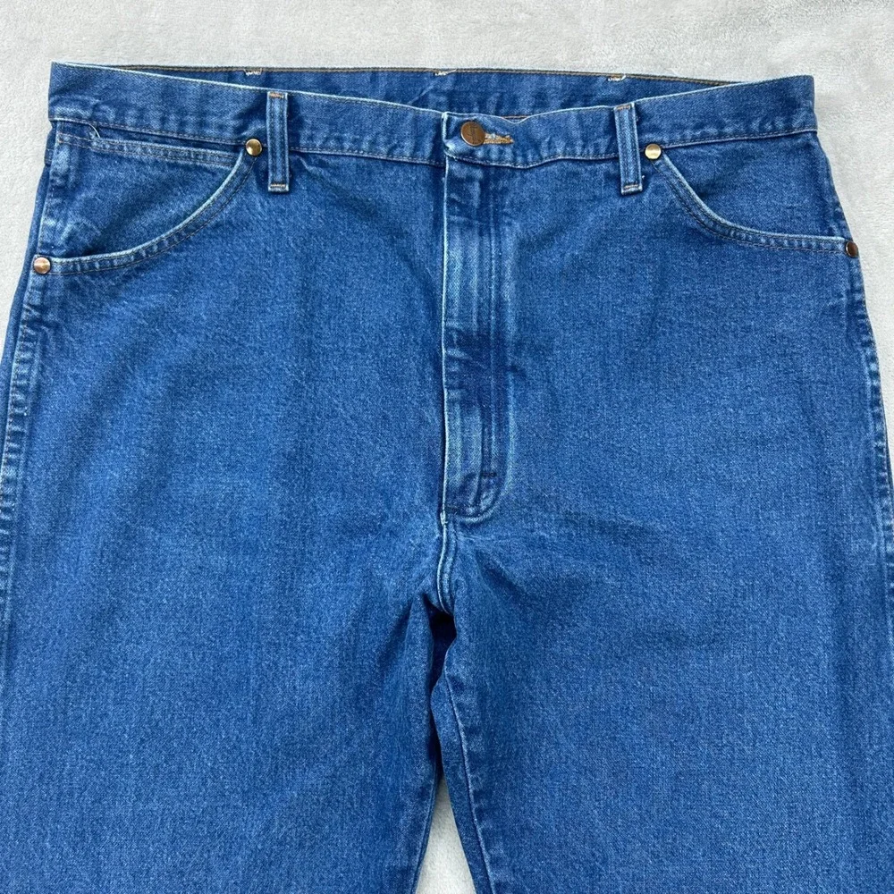 Wrangler Jeans Mens 40x34 Blue Cowboy Cut 13MWZ Original Fit Straight Leg Denim